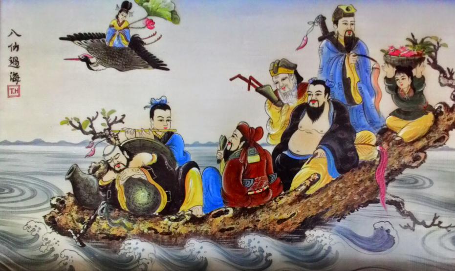 Cách Treo Tranh Bát Tiên Tại Xưởng Tranh Tuệ Dương Chuẩn Phong Thủy image-1748277430087