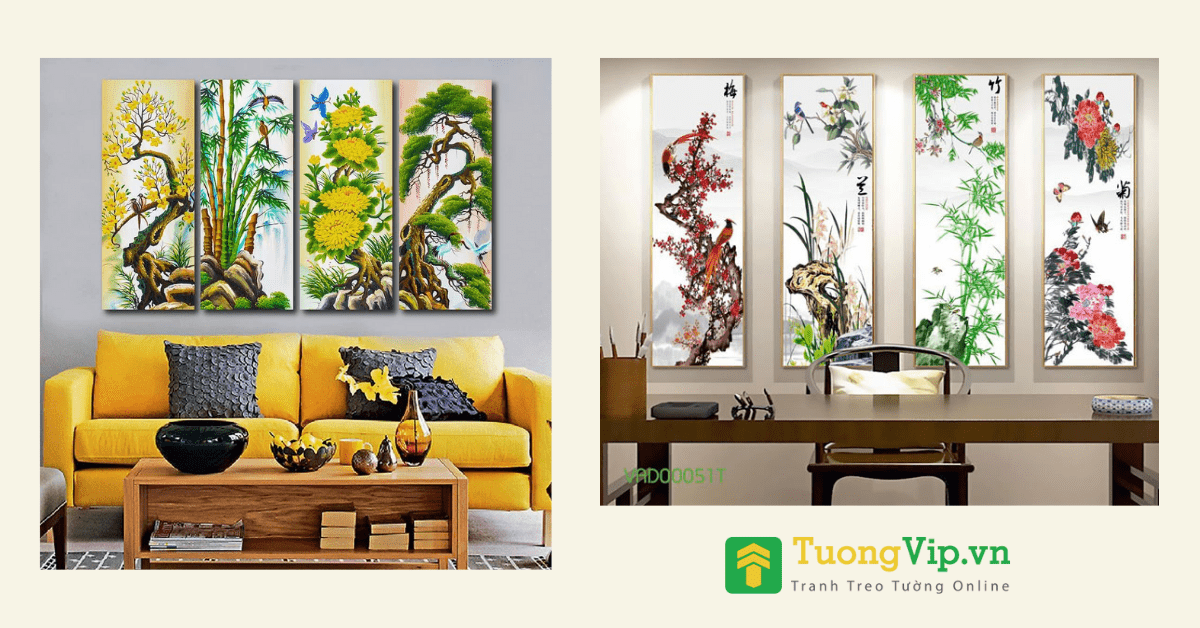 Cách Treo Tranh Bốn Mùa Tại Xưởng Tranh Tuệ Dương Chuẩn Phong Thủy image-1748277063215