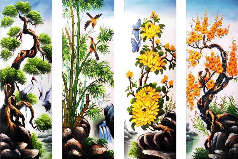 Cách Treo Tranh Bốn Mùa Tại Xưởng Tranh Tuệ Dương Đúng Phong Thủy image-1748277137824