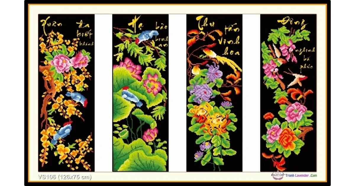 Cách Treo Tranh Bốn Mùa Tại Xưởng Tranh Tuệ Dương Đúng Phong Thủy image-1748277139041