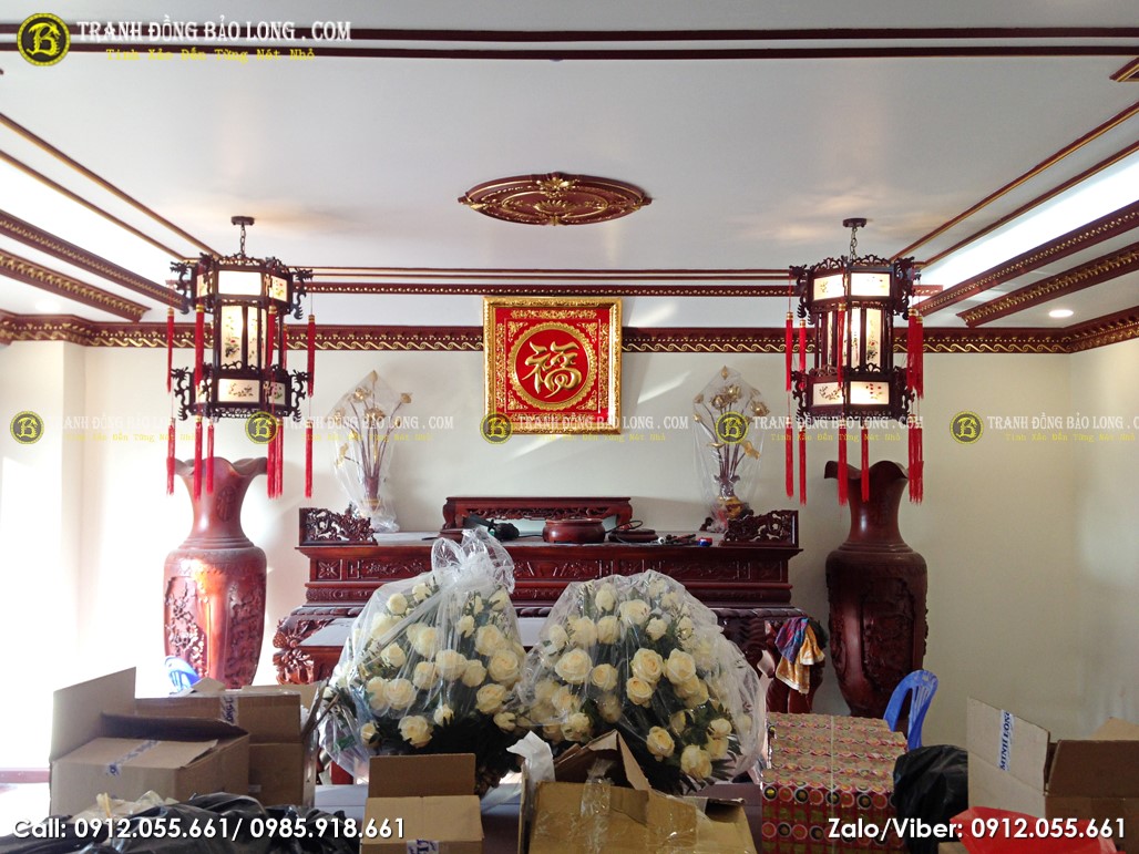 Cách Treo Tranh Chữ Phúc Tại Xưởng Tranh Tuệ Dương image-1748276894787