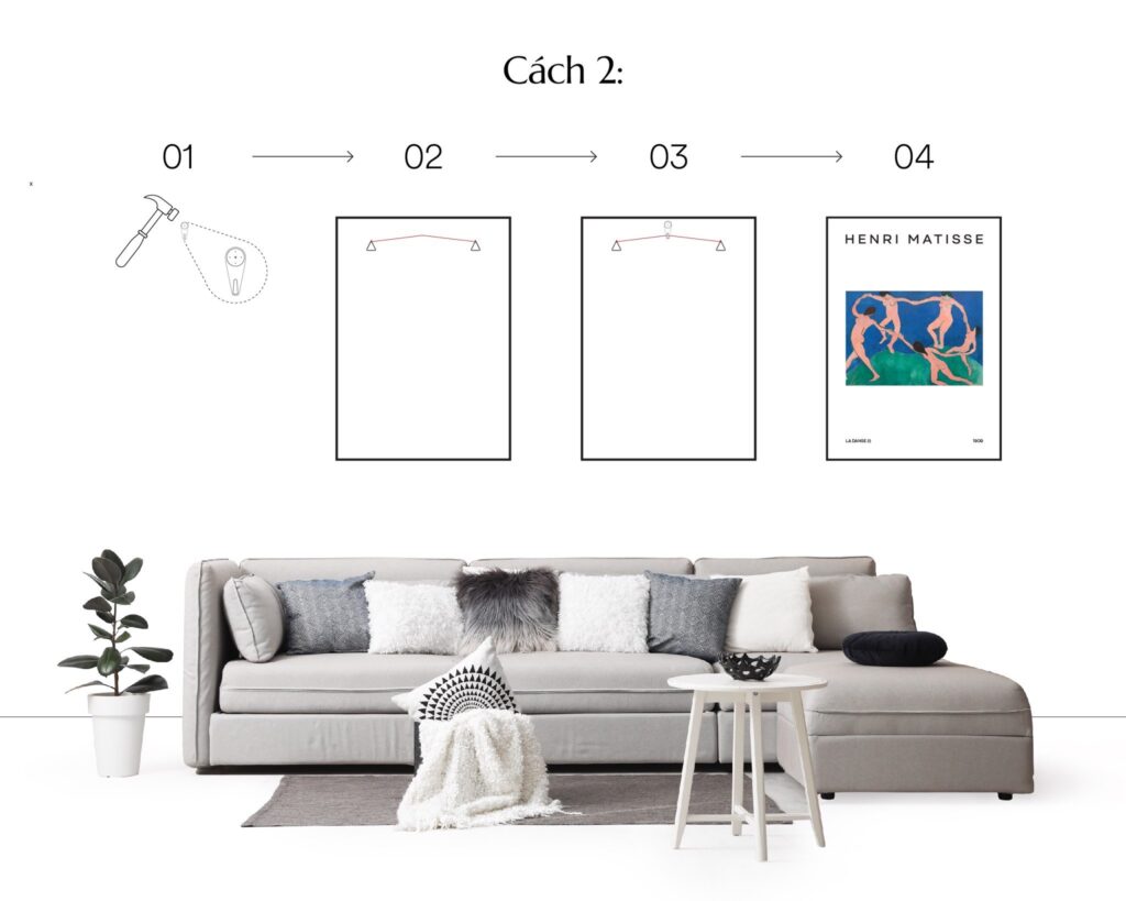Cách Treo Tranh Lên Tường Xưởng Tranh Tuệ Dương: Hướng Dẫn Chuẩn & Đẹp image-1748276586178