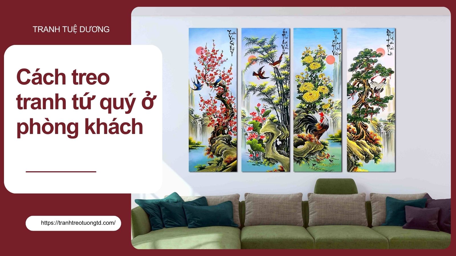 Cách Treo Tranh Ở Phòng Khách Tại Xưởng Tranh Tuệ Dương image-1748276896648