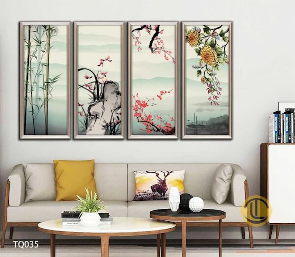 Cách Treo Tranh Tứ Quý Tại Xưởng Tranh Tuệ Dương Chuẩn Phong Thủy image-1748276178491
