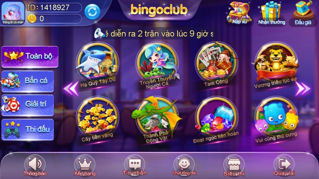Bắn Cá Bingo 777 Club: Trải Nghiệm Game Săn Cá Đầy Thú Vị image-1749733528066